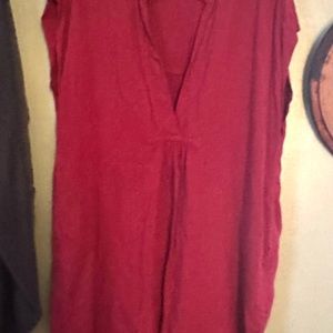 Dreamers red tunic dress
